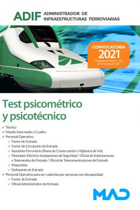 Test psicométrico y psicotécnico ADIF